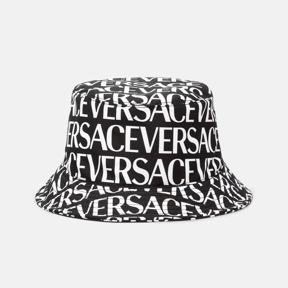 Versace Logo Nylon Bucket Hat NWT medium - Picture 2 of 3